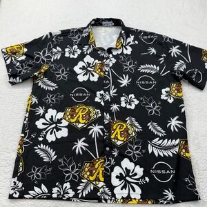 Rochester Red Wings Garbage Plates Nissan Mens Tropical Hawaiian Aloha Shirt XL